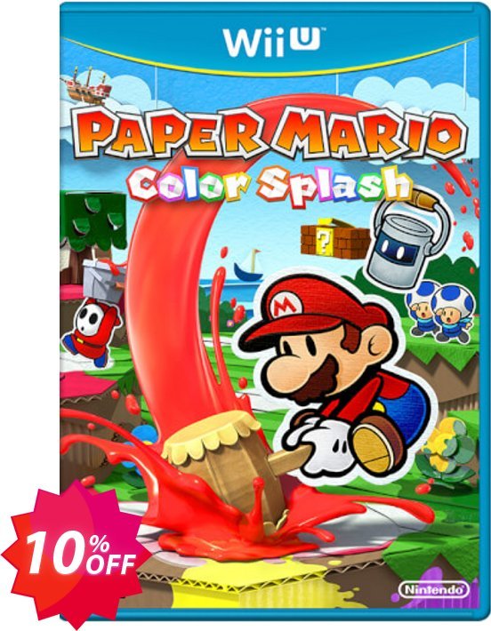 Paper Mario Color Splash Wii U - Game Code Coupon code 10% discount 
