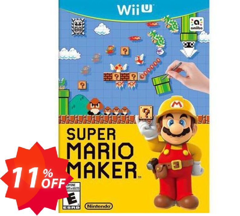 Super Mario Maker Nintendo Wii U - Game Code Coupon code 11% discount 