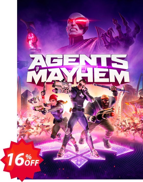 Agents of Mayhem PC Coupon code 16% discount 