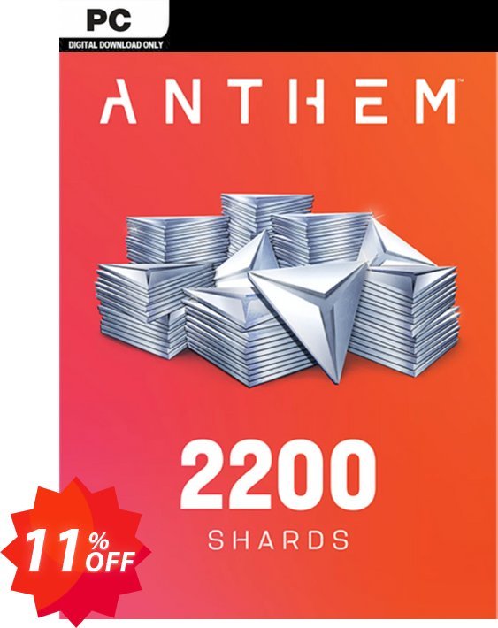 Anthem 2200 Shards Pack PC Coupon code 11% discount 