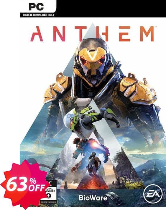 Anthem PC + DLC Coupon code 63% discount 