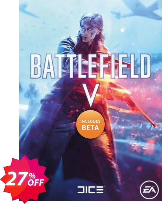 Battlefield V 5 PC + BETA Coupon code 27% discount 