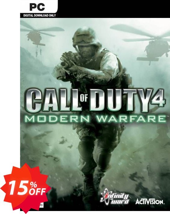 Call of Duty 4 Modern Warfare PC Coupon code 15% discount 