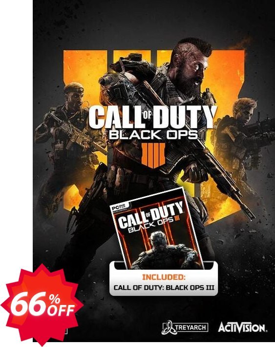 Call of Duty Black Ops 4 Inc Black Ops 3 PC Coupon code 66% discount 