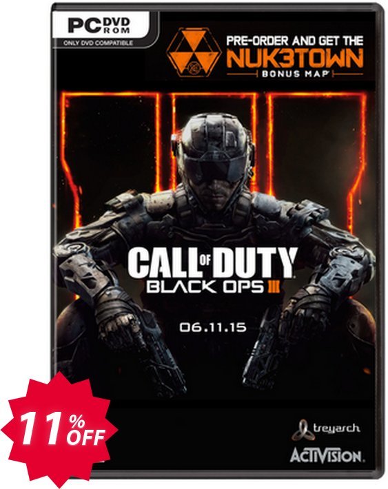 Call of Duty, COD : Black Ops III 3 + Nuketown DLC, PC  Coupon code 11% discount 