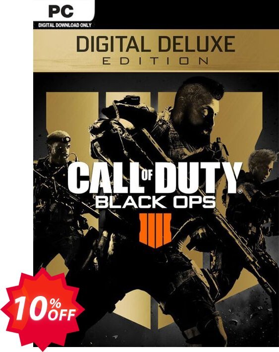 Call of Duty, COD Black Ops 4 Deluxe Edition PC, US  Coupon code 10% discount 