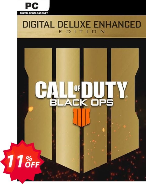 Call of Duty, COD Black Ops 4 Deluxe Enhanced Edition PC, EU  Coupon code 11% discount 