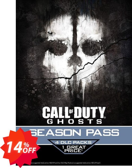 Call of Duty, COD : Ghosts - Season Pass, PC  Coupon code 14% discount 