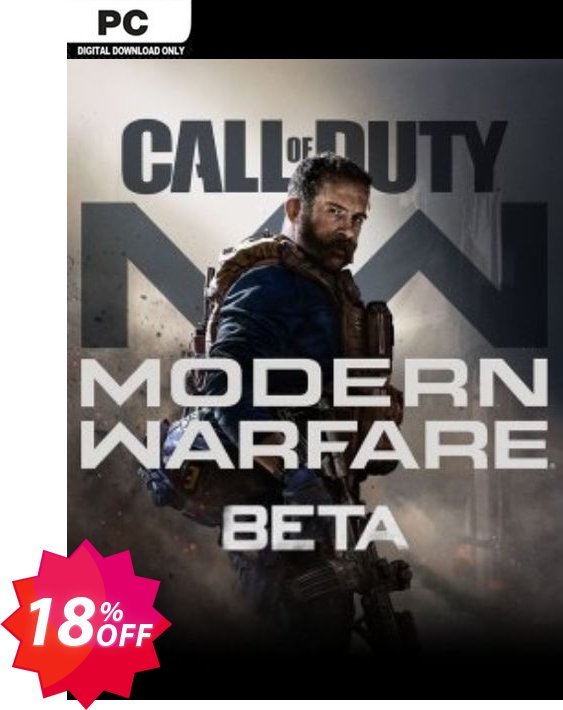 Call of Duty Modern Warfare Beta PC Coupon code 18% discount 