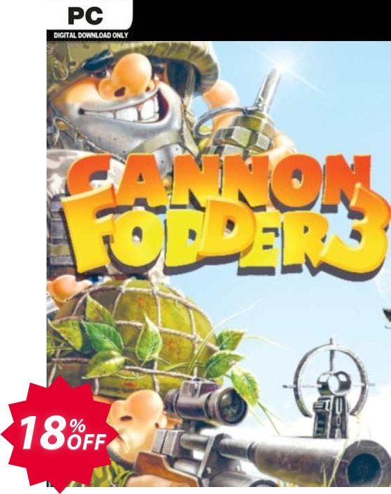 Cannon Fodder 3 PC Coupon code 18% discount 