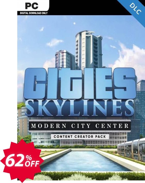 Cities: Skylines - Content Creator Pack Modern City Center PC Coupon code 62% discount 