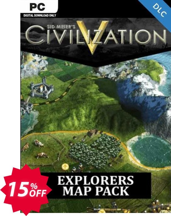 Civilization V Explorer’s Map Pack PC Coupon code 15% discount 