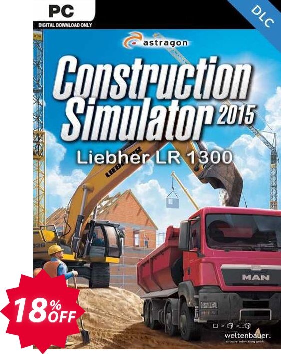 Construction Simulator 2015 Liebherr LR 1300 PC Coupon code 18% discount 