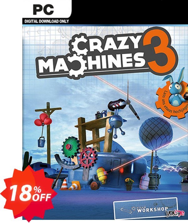 Crazy MAChines 3 PC Coupon code 18% discount 