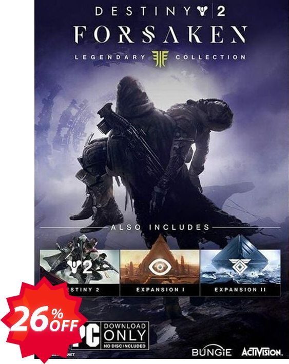 Destiny 2 Forsaken - Legendary Collection PC, APAC  Coupon code 26% discount 
