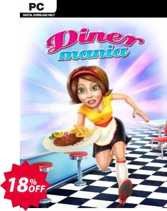 Diner Mania PC Coupon code 18% discount 