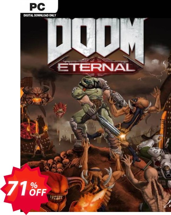 DOOM Eternal PC, AUS/NZ  Coupon code 71% discount 