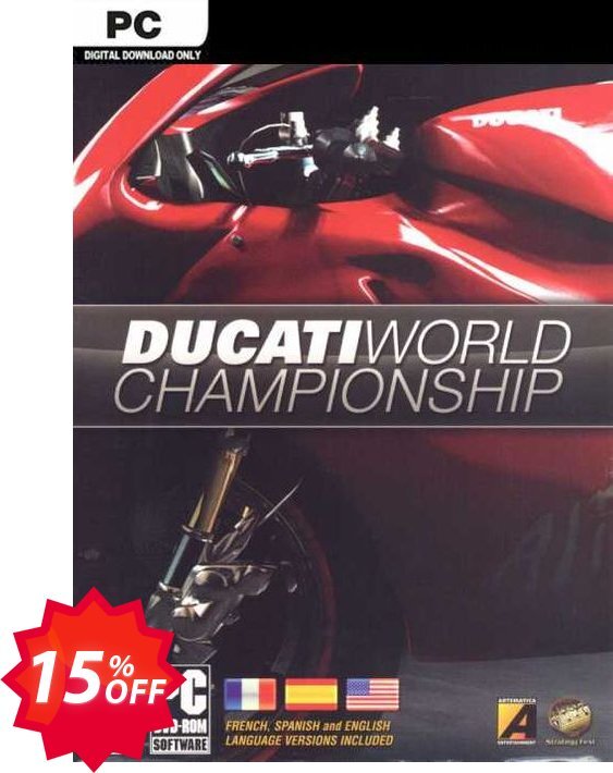 Ducati World Championship PC Coupon code 15% discount 