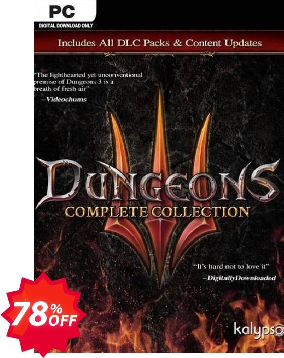 Dungeons 3 - Complete Collection PC Coupon code 78% discount 