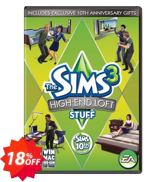 The Sims 3: High End Loft Stuff PC Coupon code 18% discount 