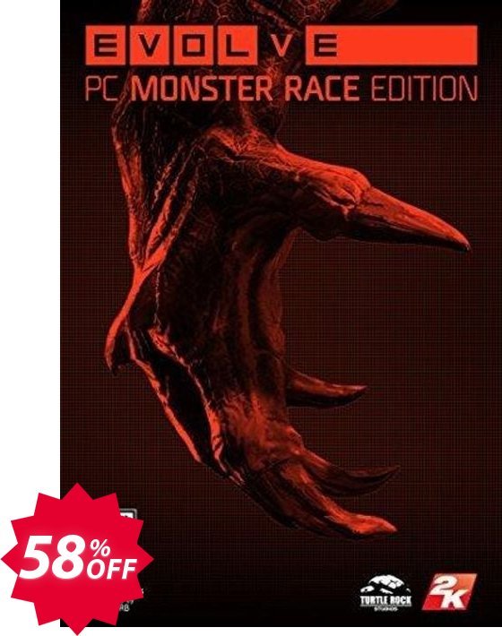 Evolve PC Monster Race PC Coupon code 58% discount 