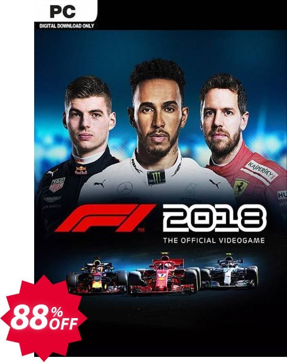 F1 2018 PC Coupon code 88% discount 