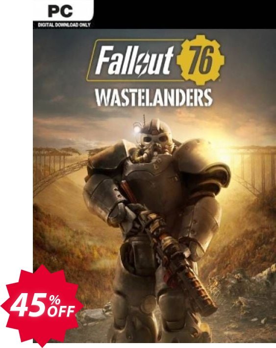 Fallout 76: Wastelanders PC, US/CA  Coupon code 45% discount 