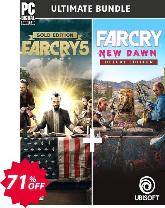 Far Cry New Dawn + Far Cry 5 - Ultimate Bundle PC Coupon code 71% discount 