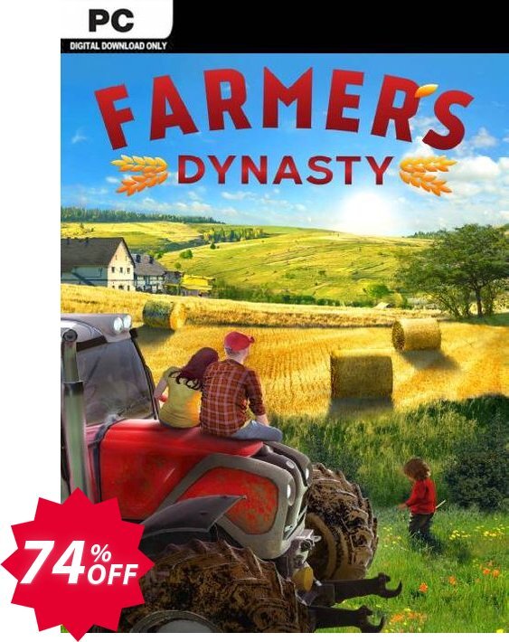 Farmer's Dynasty PC Coupon code 74% discount 