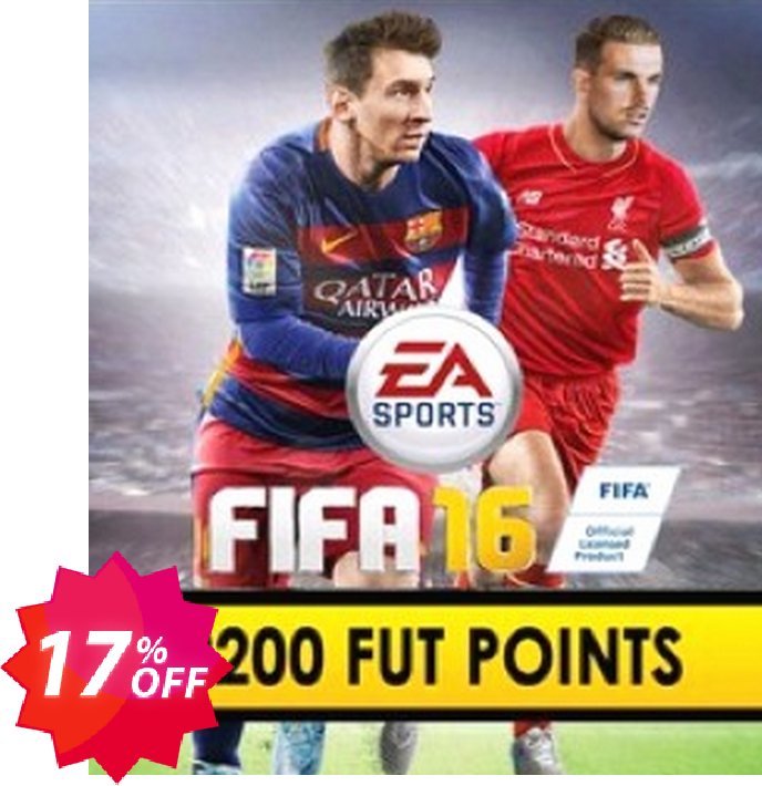 FIFA 16 PC 2200 FUT Points Coupon code 17% discount 