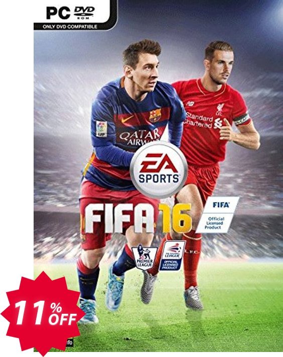 FIFA 16 PC Coupon code 11% discount 