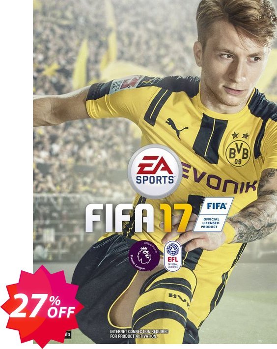 FIFA 17 PC Coupon code 27% discount 