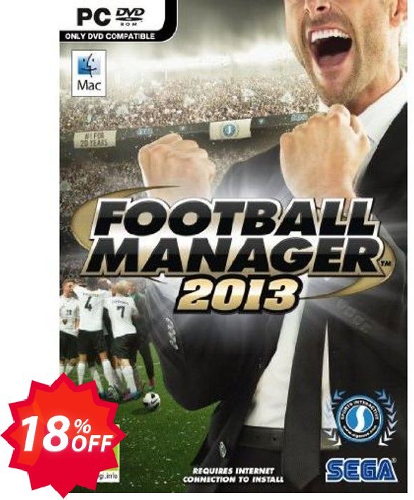 Football Manager 2013, PC  Coupon code 18% discount 