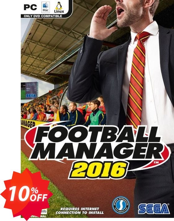 Football Manager 2016 + BETA PC Coupon code 10% discount 