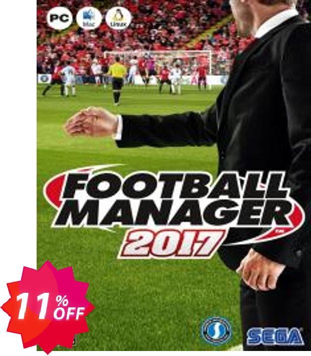 Football Manager 2017 inc BETA PC Coupon code 11% discount 