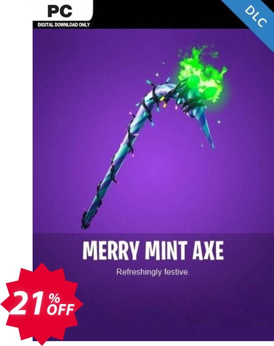Fortnite Merry Mint Pick Axe PC Coupon code 21% discount 