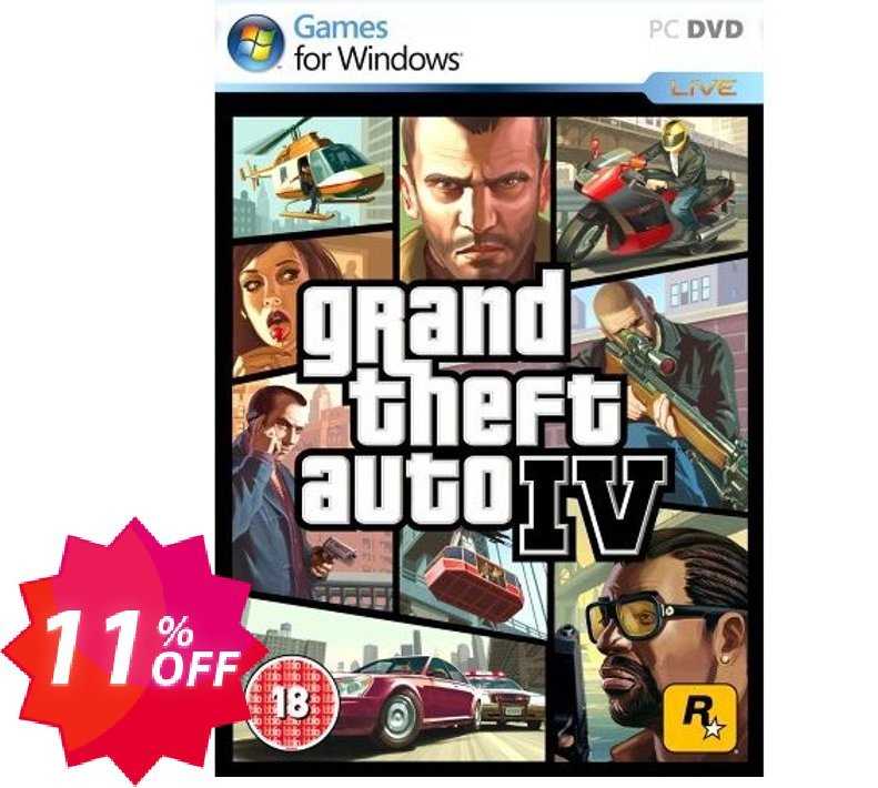 Grand Theft Auto IV 4, PC  Coupon code 11% discount 
