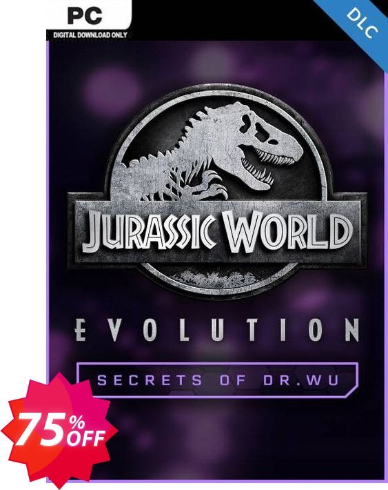 Jurassic World Evolution PC: Secrets of Dr Wu DLC Coupon code 75% discount 