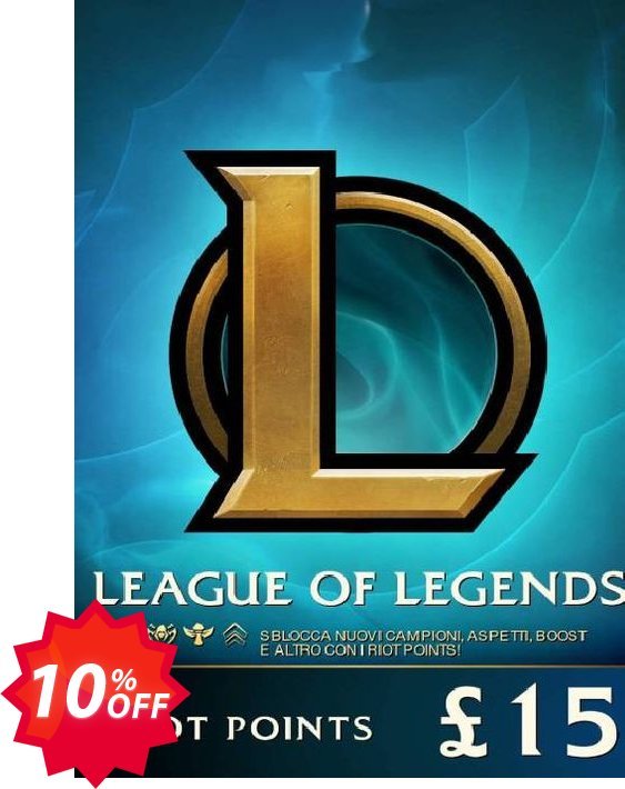 League of Legends 2330 Riot Points, EU - West  Coupon code 10% discount 