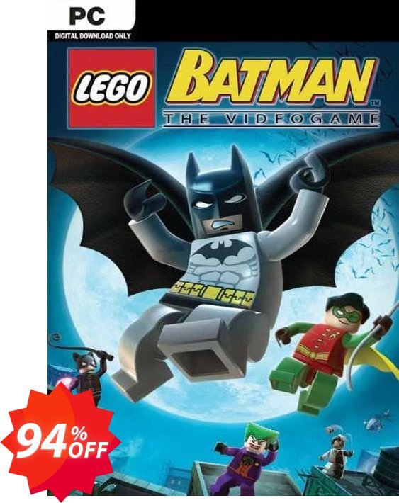 LEGO Batman: The Videogame PC Coupon code 94% discount 