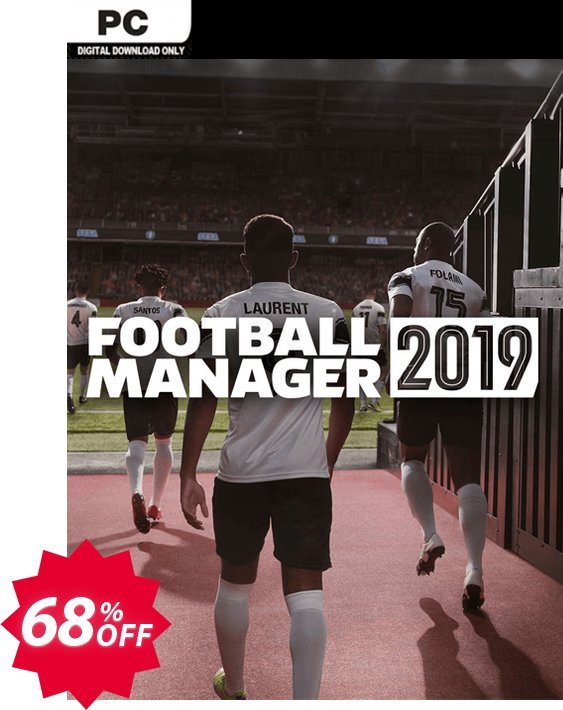 Football Manager, FM 2019 PC/MAC, EU  Coupon code 68% discount 