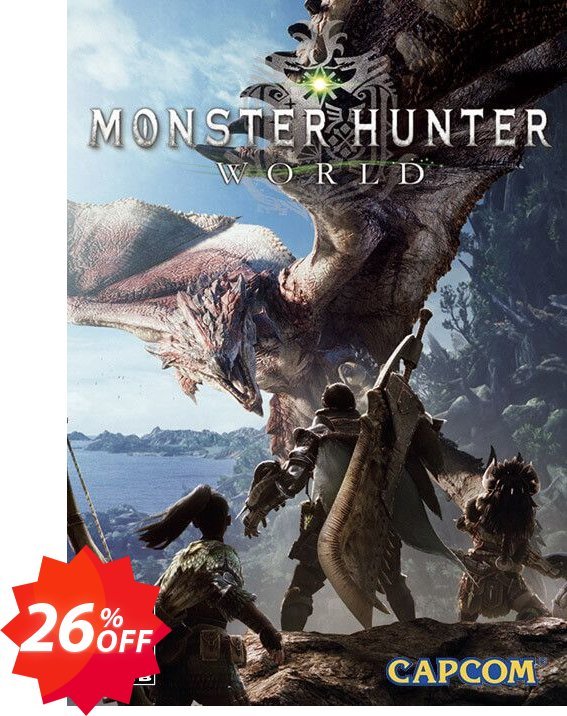 Monster Hunter World PC + DLC Coupon code 26% discount 
