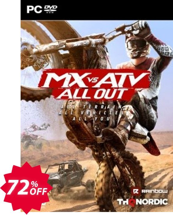 MX vs ATV All Out PC Coupon code 72% discount 
