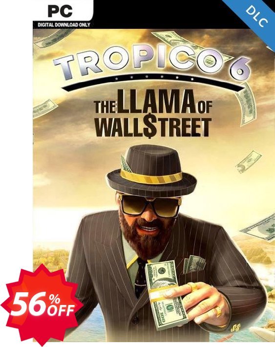 Tropico 6 PC - The Llama of Wall Street DLC Coupon code 56% discount 