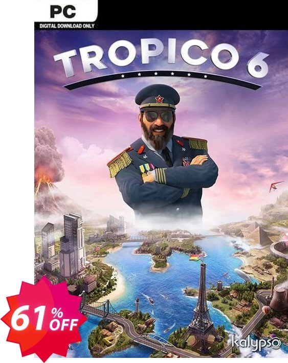 Tropico 6 PC, AUS/NZ  Coupon code 61% discount 