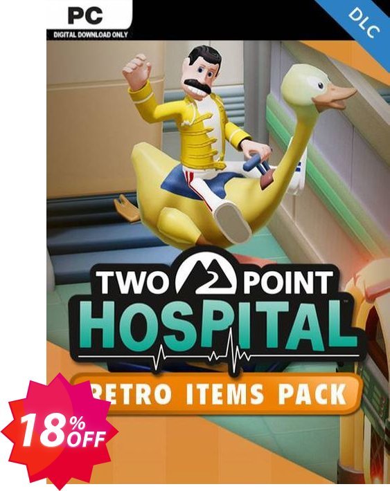 Two Point Hospital PC - Retro Items Pack DLC, US  Coupon code 18% discount 
