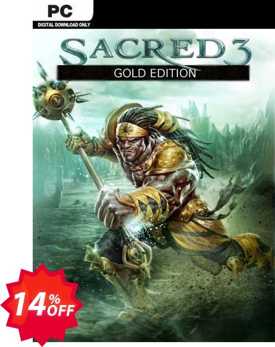 Sacred 3 Gold PC Coupon code 14% discount 