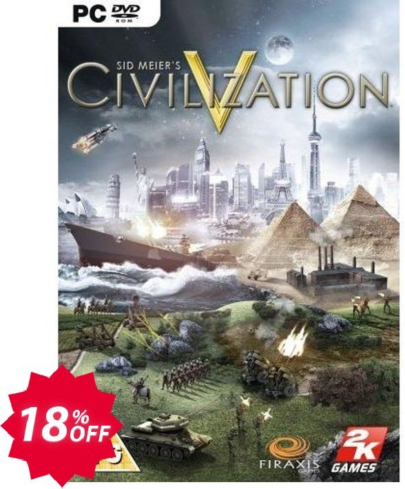 Sid Meier's Civilization V 5, PC  Coupon code 18% discount 