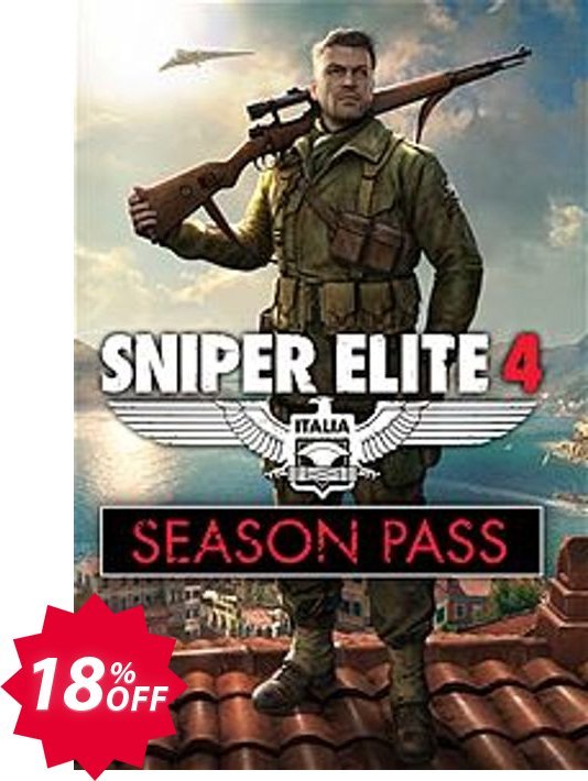 Sniper Elite 4 PC - Season Pass Coupon code 18% discount 