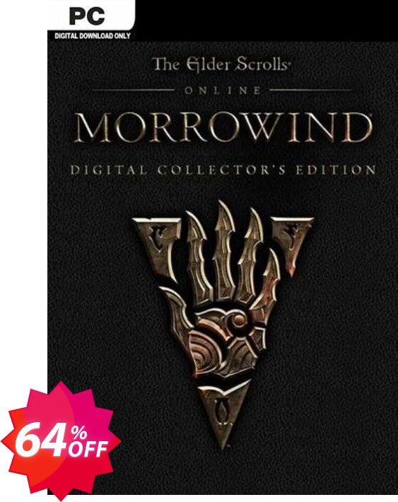 The Elder Scrolls Online - Morrowind Collectors Edition PC Coupon code 64% discount 